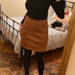 LOFT Faux Suede Skirt